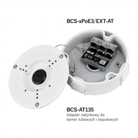 BCS-XPOE3/EXT-AT BCS SWITCH POE 3 PORTY (1×POE 802.3AT/AF + 2×POE OUT) MINI