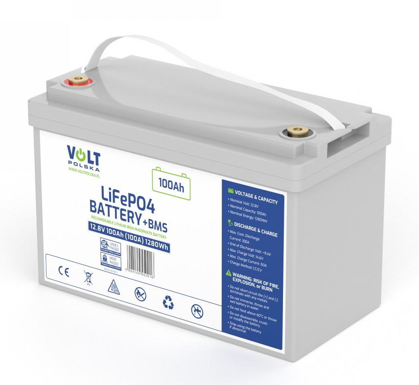 6AKLI10012 Akumulator LiFePO4 12V 100 Ah (100A)