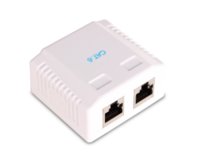 GF-2G6UTP GNIAZDO NATYNKOWE 2XRJ45 KAT.6