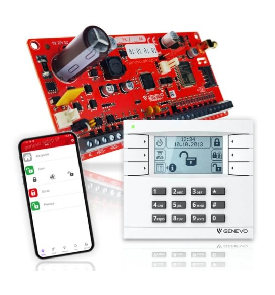 PRiMA64Q SET GSM + manipulator LCD WH-WH Zestaw