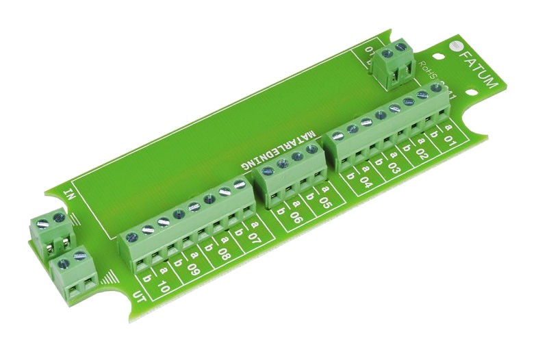 3041.03 Karta rozdzielająca 1 na 10, zaciski śrubowe