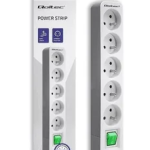 50290  Listwa zasilająca | 5 gniazd | 1.8m | Biało-szara