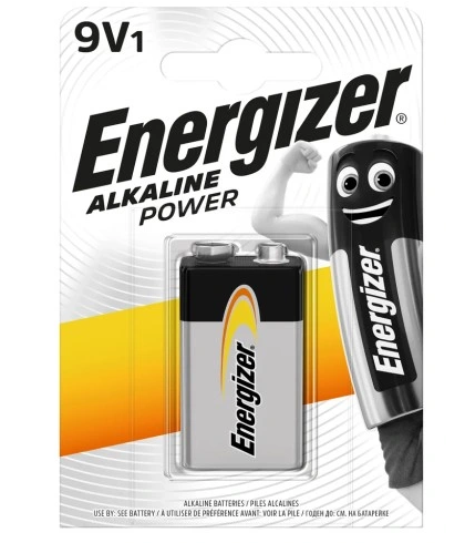 Bateria Alkaline Power 9V 6LR61 Energizer