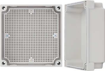AWB171711 Obudowa ABS 170x170x110, wodoszczelna z plastikowymi śrubami i płytą montażową