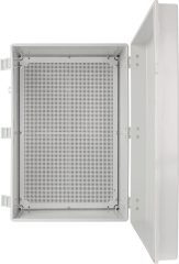 AWB604022 Obudowa ABS 600x400x220, wodoszczelna z zawiasami i płytą montażową