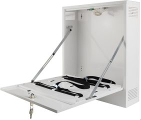 AWO529W Obudowa do DVR/NVR, mała, pionowa, biała, przystosowane do wymogów RODO