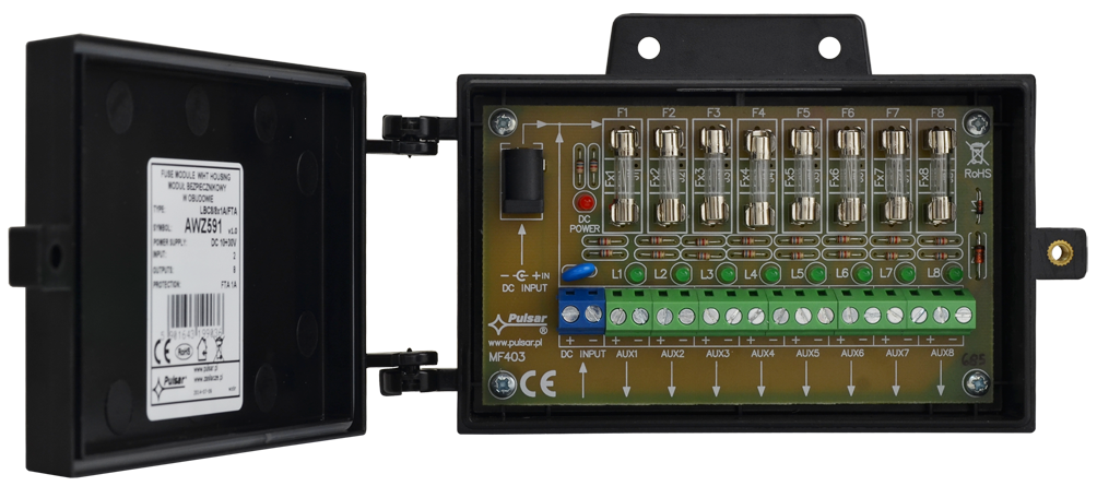 AWZ591 Moduł bezpiecznikowy w systemach CCTV