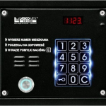 CP-3103TP-BLACK Panel audio z czytnikiem kluczy "Dallas", kolor czarny, 4 wejścia, maksymalnie 64 klatki, Laskomex