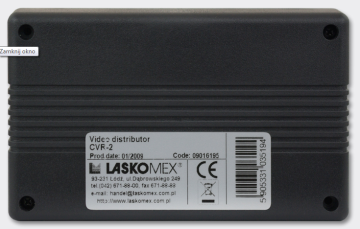 CVR-2 Rozdzielacz sygnału wideo do 4 monitorów, LASKOMEX