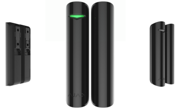 DoorProtect Plus BLACK Bezp. kontaktron z czujnikiem wstrząsowym, czarny