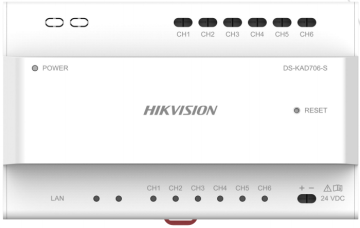 DS-KAD706Y-S Dystrybutor audio/wideo oraz zasilania, Hikvision