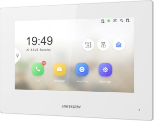 DS-KH6320-WTE1/EU-W Monitor IP 7 ", zasilanie PoE, biały