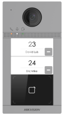 DS-KV8213-WME1(C)/Flush Stacja bramowa "Villa" 2 generacji, 2-lokal, 2 MP