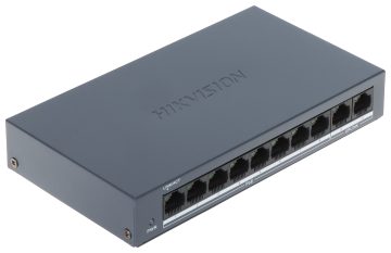 DS-XS0110-P Switch 10-portowy (8xPoE), 60W