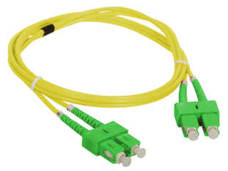 FOC-SCASCA-9SMD-1 Patch cord SM SC/APC-SC/APC duplex 9/125 1.0m