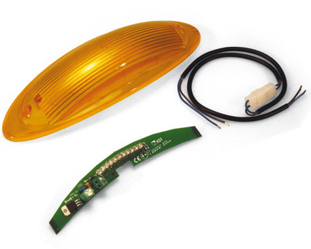 G02801 Lampa ostrzegawcza w kształcie kopuły do szlabanów