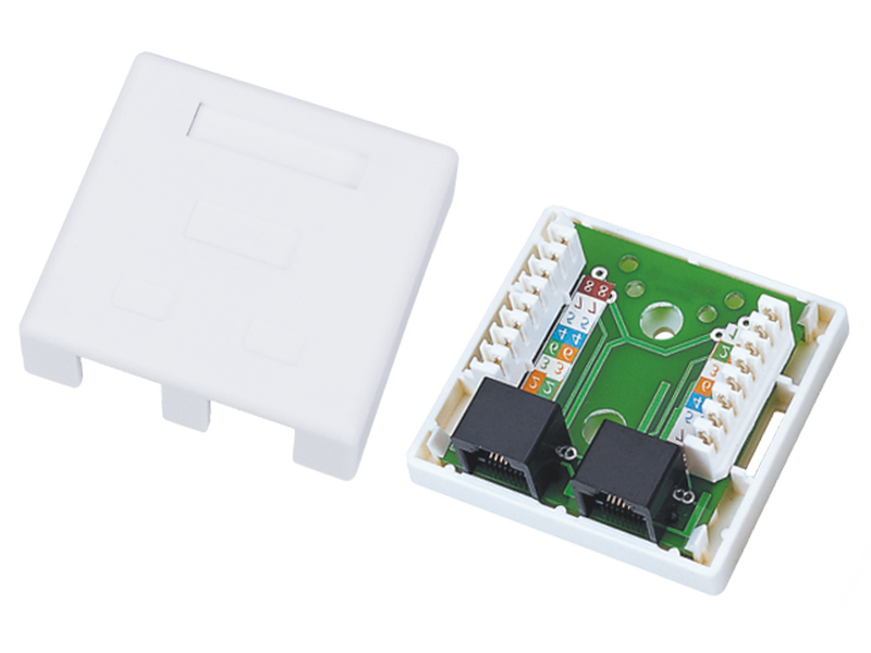 GN011 Gniazdokat.6 2xRJ45