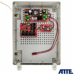 IPUPS-5-11-XL2 Switch PoE do 5 kamer IP, w obudowie zewnętrznej z zasilaczem buforowym 72W,  (5xPoE + 1xUplink)