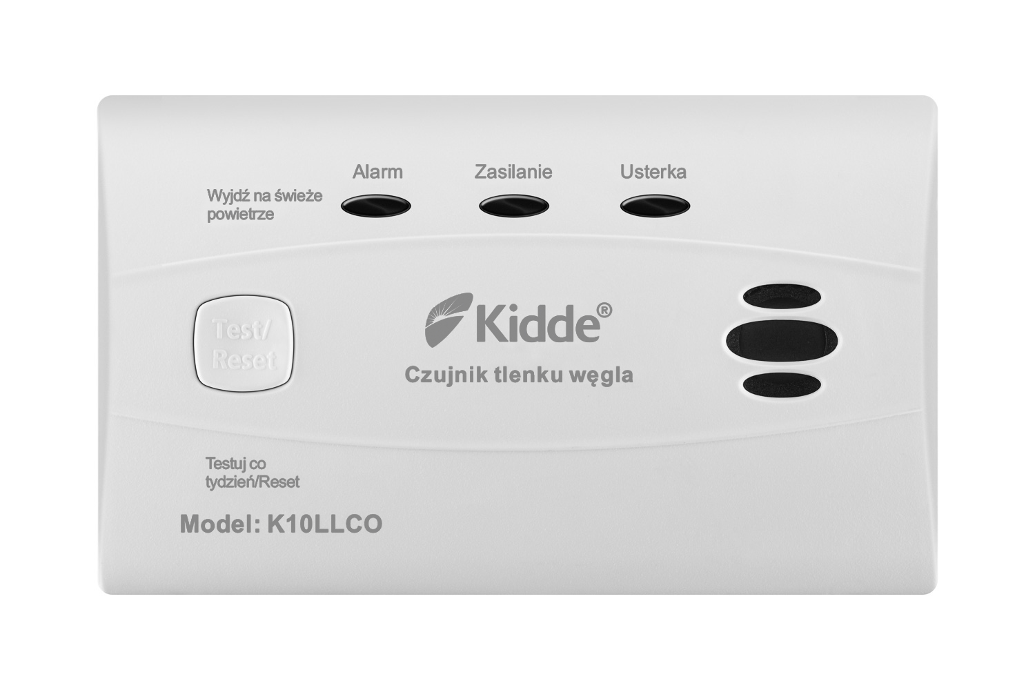 K10LLCO Autonomiczna czujka tlenku węgla, wbud. bateria