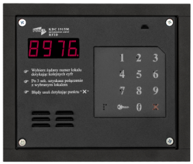KDC1915M-CZARNA Klawiatura satelicka, pozwala rozszerzyć system o kolejne wejścia, wbudowany czytnik RFID, PROEL