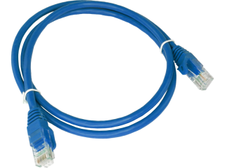 KKU5NIE0.25 Patch-cord U/UTP kat.5e PVC 0.25m niebieski