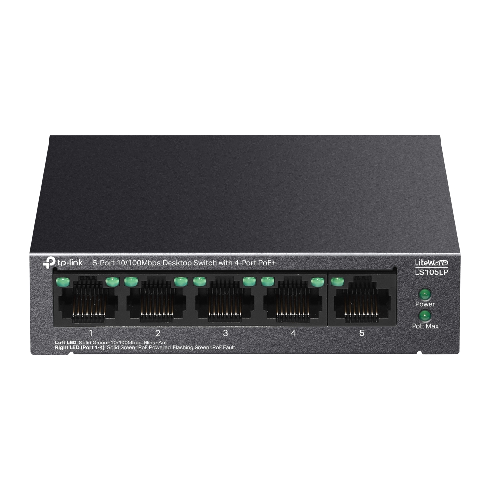 LS105LP Switch PoE TP-Link typu desktop