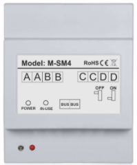 M-SM4 Moduł funkcyjny, 4 stacje lub odbiorniki, VIDOS
