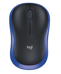 M185 Mysz bezprzewodowa optyczna czarno-niebieska