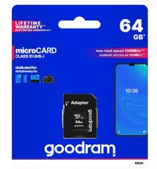 M1AA-0640R12 Karta pamięci 64GB Class 10 +adapter