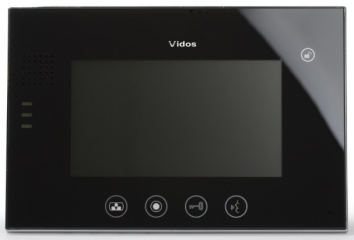 M670B Monitor głośnomówiący 7", monitor bezsłuchawkowy głośnomówiący z interkomem,VIDOS