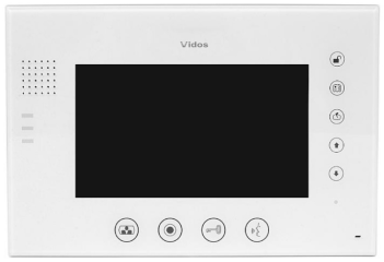 M670W-S2 Monitor głośnomówiący 7", bezsłuchawkowy z wbudowaną pamięcią 100 zdjęć, VIDOS