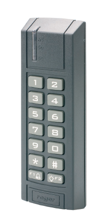 MCT12M-DES-IO Zewnętrzny czytnik MIFARE 13.56 M/ klawiatura/Wbudowane linie we/wy/Obsługa kart DESFire i Plus