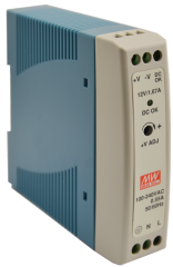 MDR-20-12 Zasilacz na szynę DIN, MDR 12V/20W/1,67A,  MEAN WELL