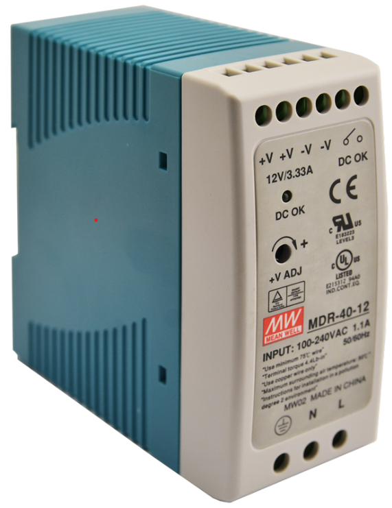 MDR-40-12 Zasilacz na szynę DIN, MDR 12V/40W/3,33A , MEAN WELL