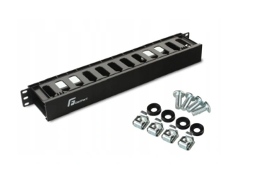 OGF-PM ORGANIZER KABLI 1U POZIOMY ZAMYKANY