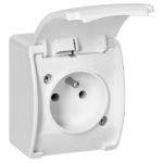 OR-OE-7105/W Gniazdo pojedyncze 2P+Z AQUATIC IP44 bia