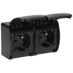 OR-OE-7106/B Gniazdo podwójne 2x2P+Z AQUATIC IP44 cza