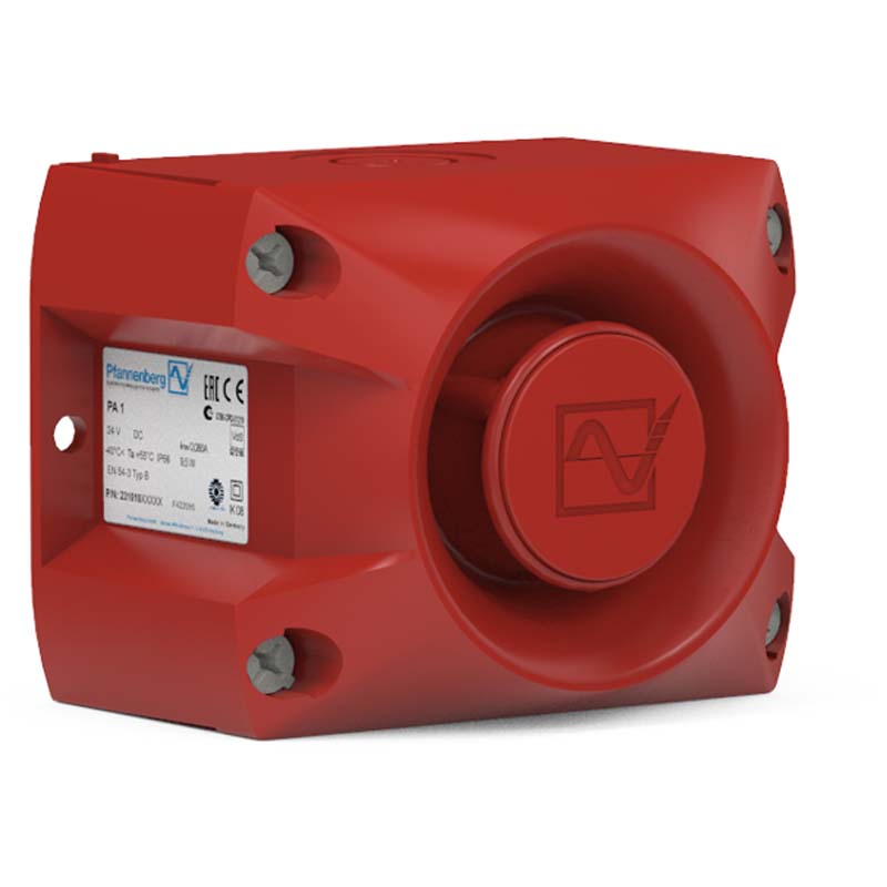 PA 1-SSM Sygnalizator akustyczny czerwony, PA 1 SSM, 24 V DC