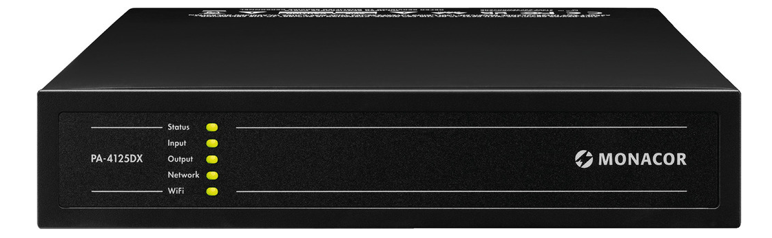 PA-4125DX Wielofunkcyjny, 4-strefowy wzmacniacz / czarny