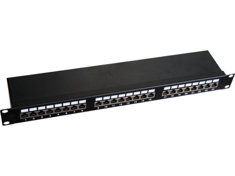 PK-S5-1 Patch panel 1U/19 cali STP ekranowany 24