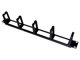 PK011 Organizator kabli 1U 19" z przepustami