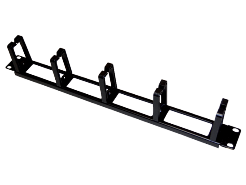 PK011 Organizator kabli 1U 19" z przepustami
