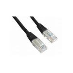 PCU5-10CC-0100-BK Patch cord kat.5e 1m, czarny