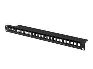 PPKS-1024-B PATCH PANEL PUSTY 24 PORT 1U 19"