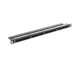 PPU5-0024-B PATCH PANEL 24 PORT 0.5U 19" KAT.5E