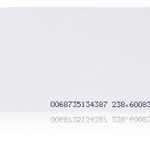 PR-KARTA-ISO-N Karta zbliżeniowa Unique biała z nadrukowanym numerem