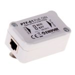 PTF-61-EXT/PoE/DIN 1-kanałowe zabezpieczenie przeciwprzepięciowe serii EXT z ochroną PoE do instalacji Gigabit na szynę