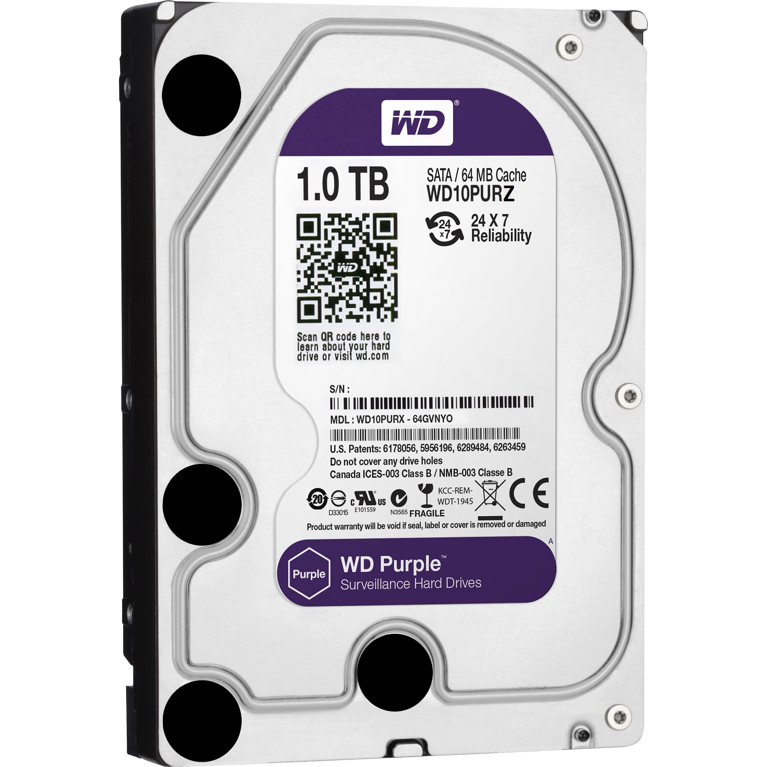 WD11PURZ Dysk twardy HDD do CCTV 1TB Western Digital