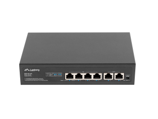 RSFE-4P-2FE-60 Switch PoE 6 portowy (4xPoE), rack 10" i 19"