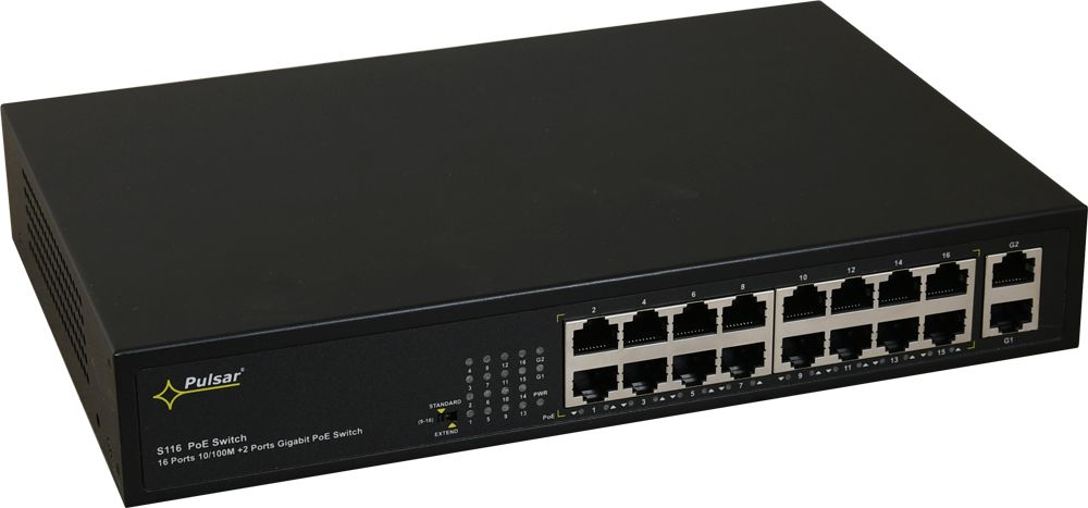 S116 Switch 16-portowy (16xPoE)